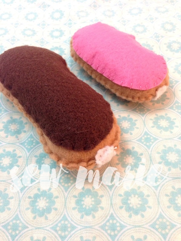 Felt Eclairs from Sew Marie